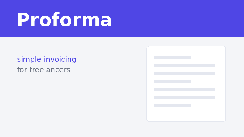 Proforma